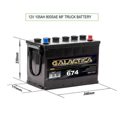 Galactica Truck Heavy Duty Battery Type premium SV674